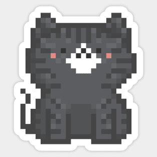 Pixel Quiet Cat 24 Sticker